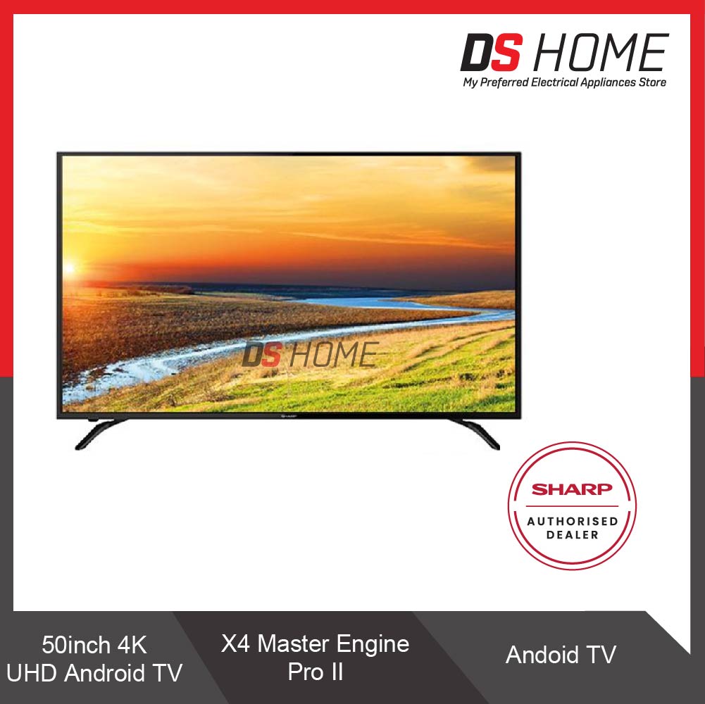 SHARP AQUOS 65 Inch 4K UHD Android TV 4TC65CK1X MSL Digital Online