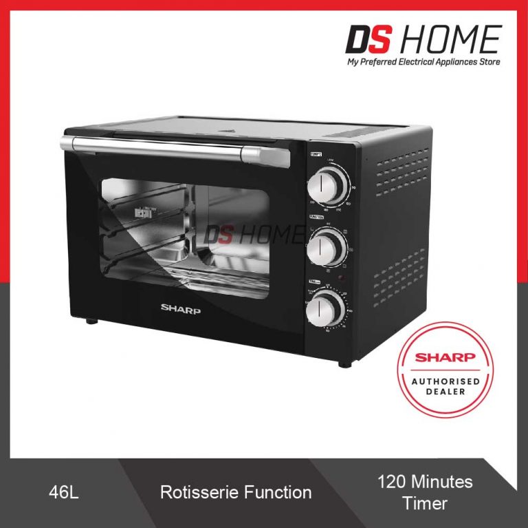 SHARP EO469RTBK ELECTRIC OVEN 46L 3LEVEL HEATING & CONVECTION (BLACK