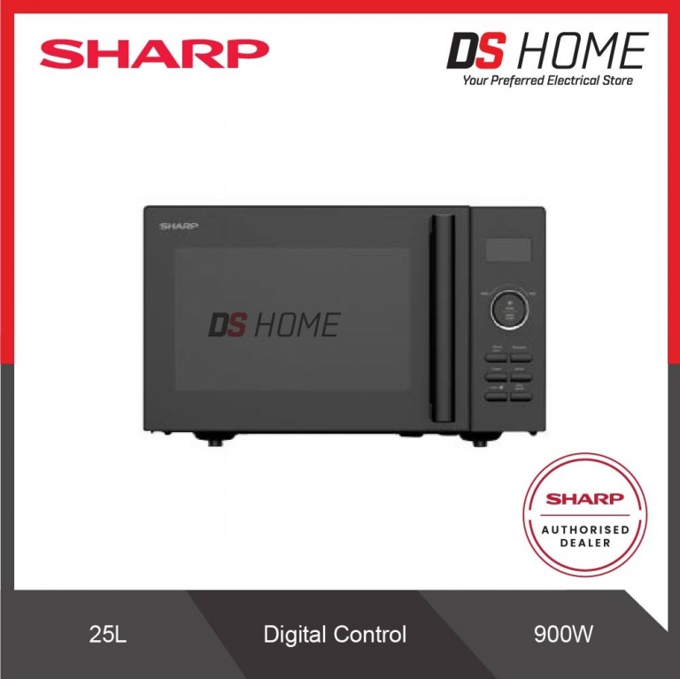 SHARP MICROWAVE OVEN 25L 900W JOG DIAL DIGITAL CONTROL (R3521GK) DS HOME