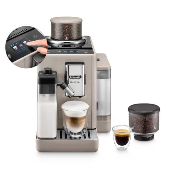 De'Longhi Rivelia LatteCrema, Sand Beige EXAM440.55.BG product photograph