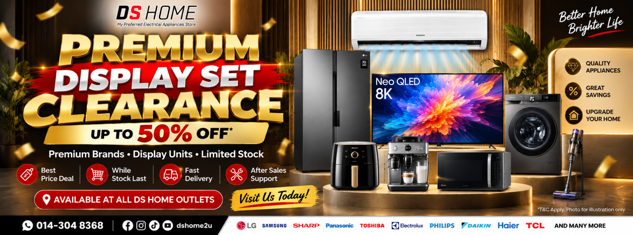 DS HOME Premium Display Set Clearance — up to 50% off selected display units