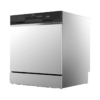 Toshiba 8 Place Settings 72°C Hi Temp Hygiene Cycle with Turbo Heat Drying Table Top Dishwasher DW-08T3(S)-MY