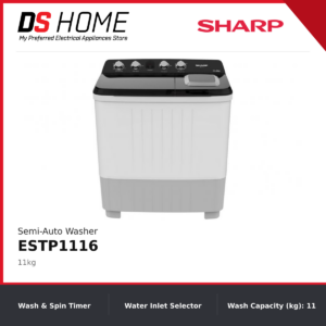 SHARP ESTP1116 11kg Semi-Auto Washing Machine