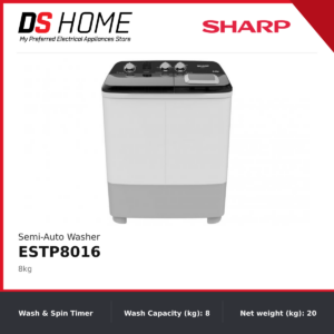 SHARP ESTP8016 8kg Semi-Auto Washing Machine