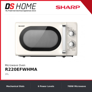 SHARP R220EFWHMA Peko Microwave Oven - R220EFWHMA (20L)