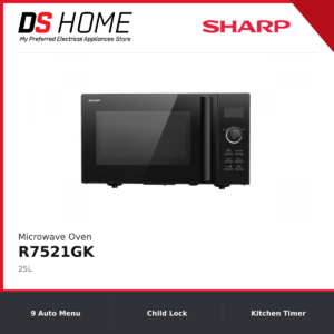 SHARP R7521GK 25L Microwave Oven with Grill (Digital)