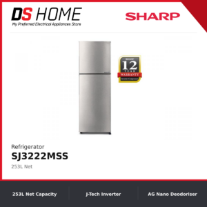 SHARP SJ3222MSS 320L Refrigerator