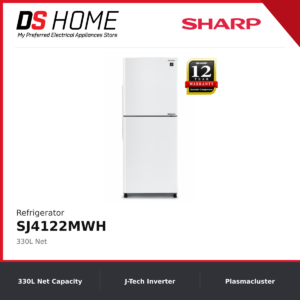 SHARP SJ4122MWH 410L Mega Freezer Refrigerator