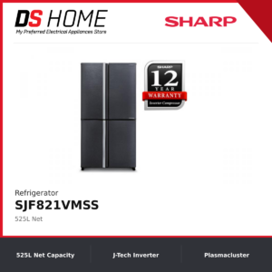 SHARP SJF821VMSS 700L Avance Refrigerator