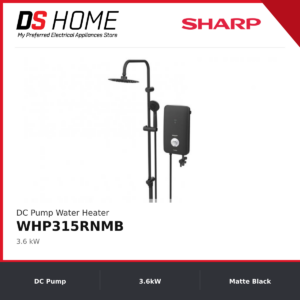 SHARP WHP315RNMB Hot Shower with DC Pump